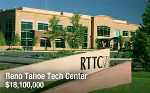 A picture of the front entrance to the tahoe tech center.